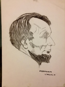 Abraham Lincoln sketch 2007 ©copyright2013owpp